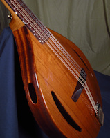red cedar/african mahogany carved mandolin